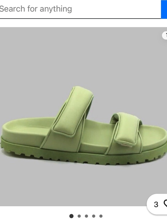 Gia Borghini Shoes - GIA x Pernille Teisbaek Slide Sandals Green Leather Size 36 EU